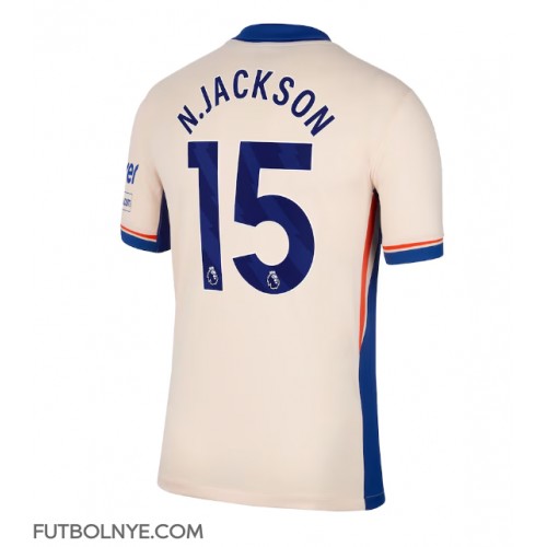 Camiseta Chelsea Nicolas Jackson #15 Visitante Equipación 2024-25 manga corta